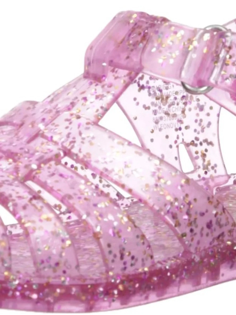 OshKosh B'gosh Glitter Pink Jelly Sandals. 8US
